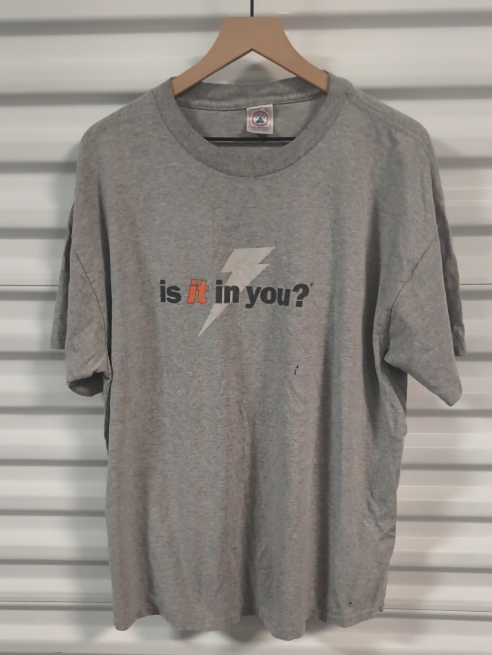 Vtg Gatorade is it in you? Preshrunk Crewneck Short Sleeve Shirt XL